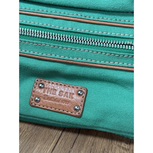 The Sak Sakroots Green/brown Crossbody Bag Floral Inside - Picture 4 of 6